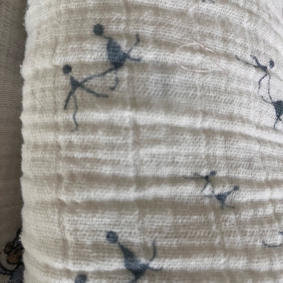 Lot of 4 Aden + Anais  Cotton Swaddling Blankets Baby Swaddle Monkey Hippo Logo - Picture 5 of 7